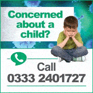 Concerned about a child call 0333 2401727