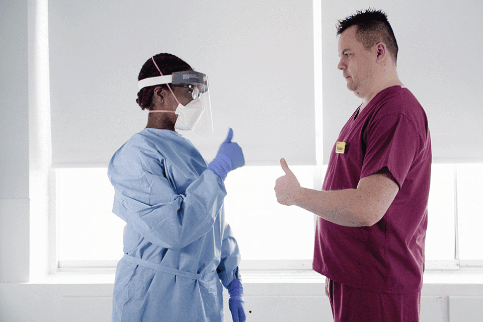 NHS faced with a shortage of personal protective equipment (PPE).