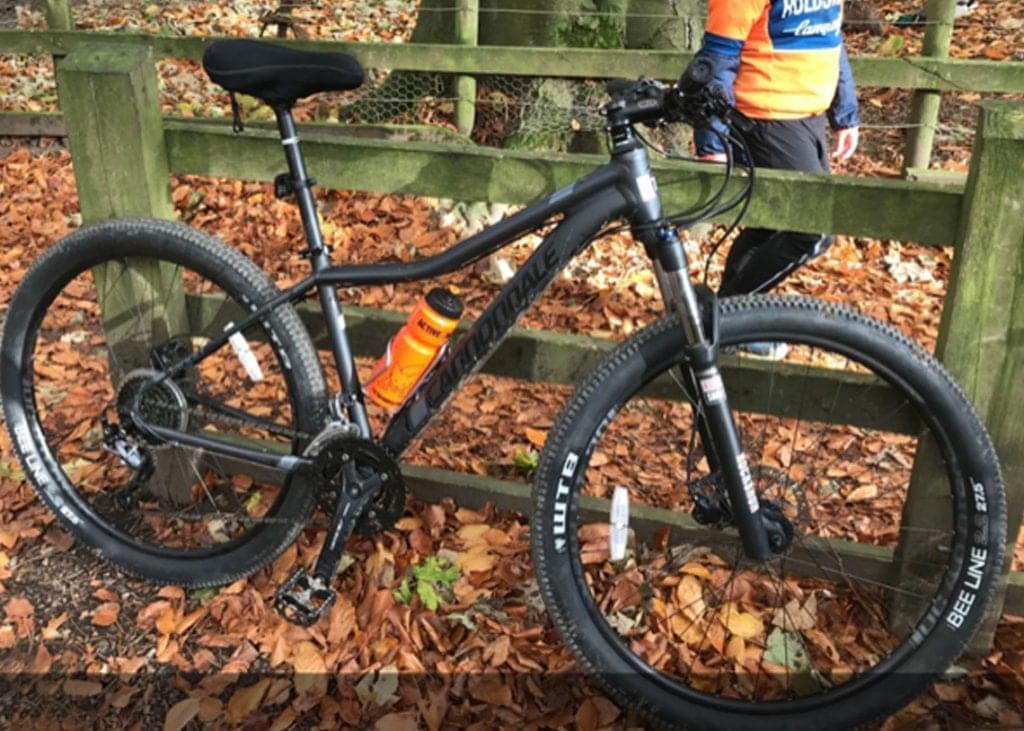 Grey Canondale mountain bike stolen in Keswick on 30th April 2020
