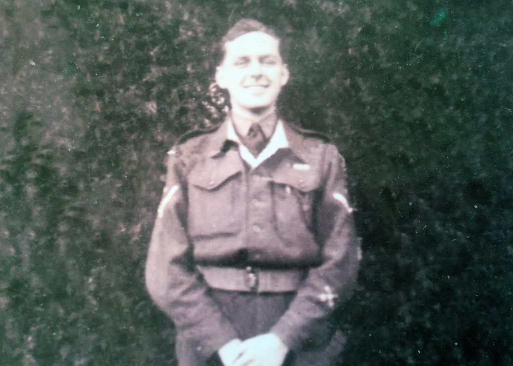 Jim Newstead age 19 in the army during the 1939-45 war