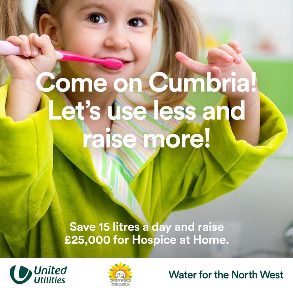Save water, save money and raise cash for Hospice at Home West Cumbria
