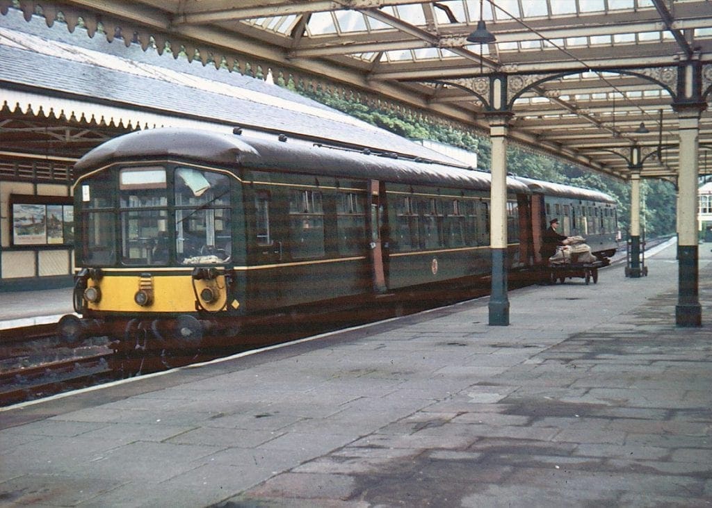 A train pulling into the former Keswick Railway Station