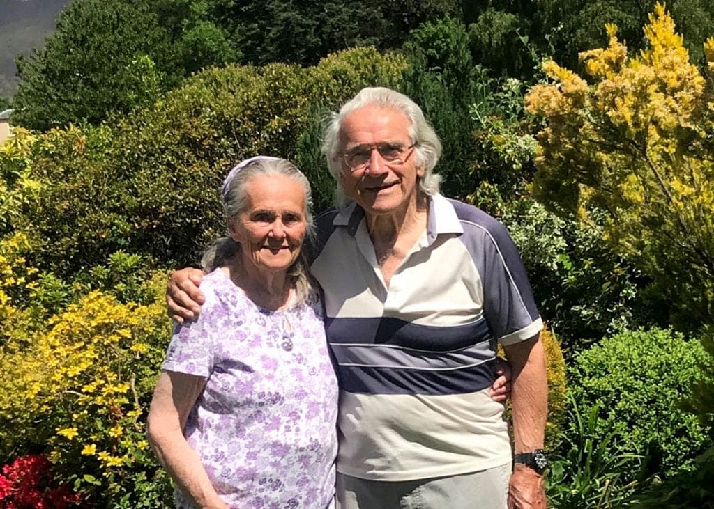 Muriel and Robert Strachan at their home in the Lake District. Photo Strachan Family.