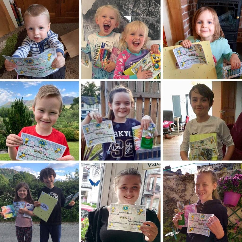 Top row: Freddie Farnham, Willow and Olive Woods, Molly Farnham. Middle row: Finley Holden, Maisie Cooper, Jude Booth. Bottom row: Rose and Aneurin Campbell Savours, Grace McConnell, Hazel Sleath.