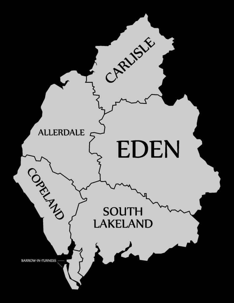 Cumbria map