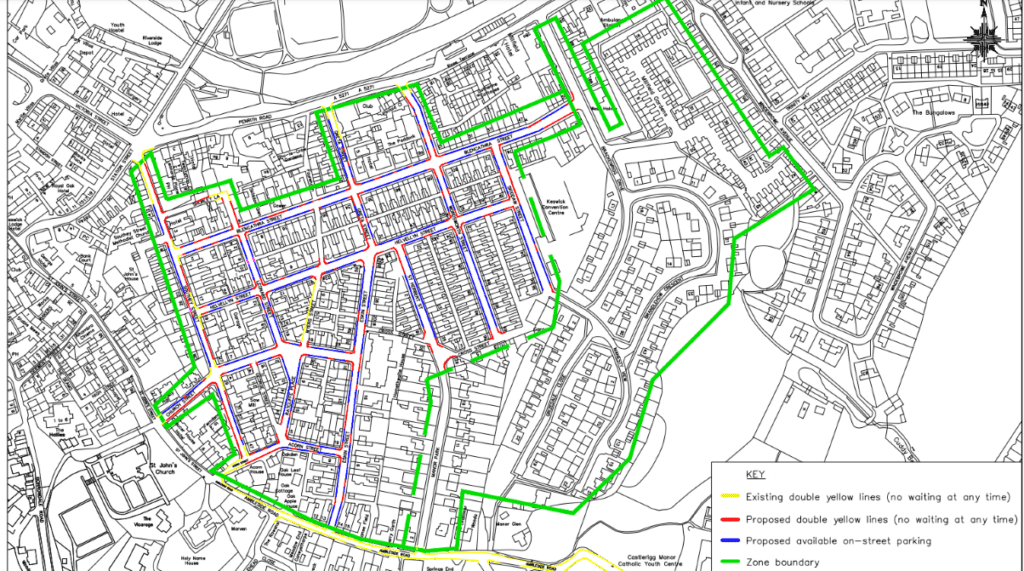 Map of Keswick parking proposals