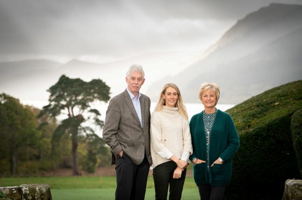 Kit and Charles Graves and Dani Hope, of Lake District Hotels