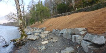 Derwentwater shore road repairs complete